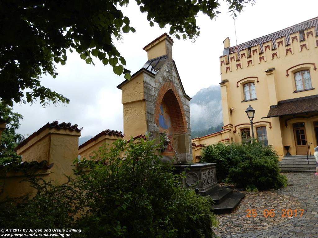 Schloss Hohenschwangau und Neuschwanstein im Allgäu