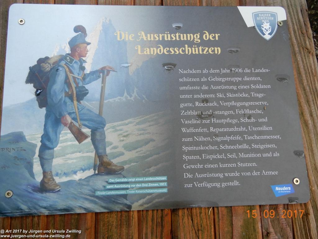 Philosophische Bildwanderung Kaiserschützenweg über die Festung in Nauders - Vinschgau - Österreich