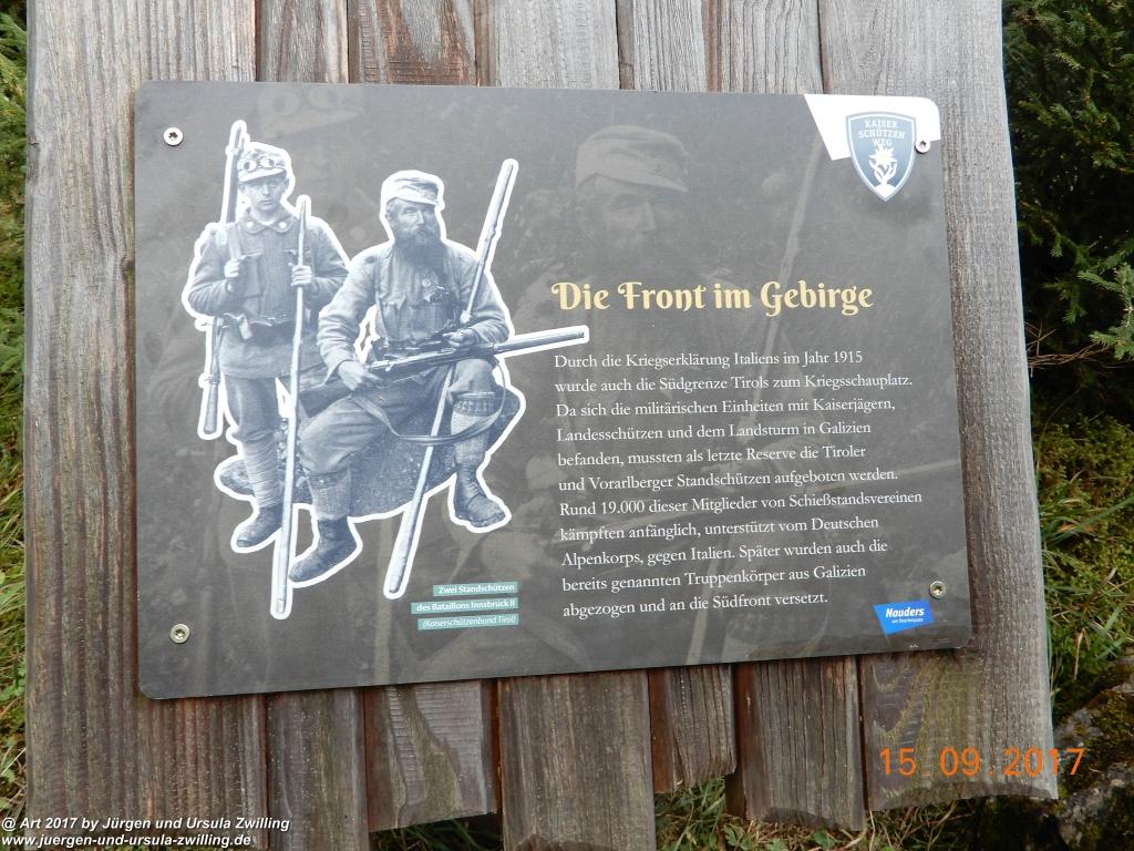 Philosophische Bildwanderung Kaiserschützenweg über die Festung in Nauders - Vinschgau - Österreich