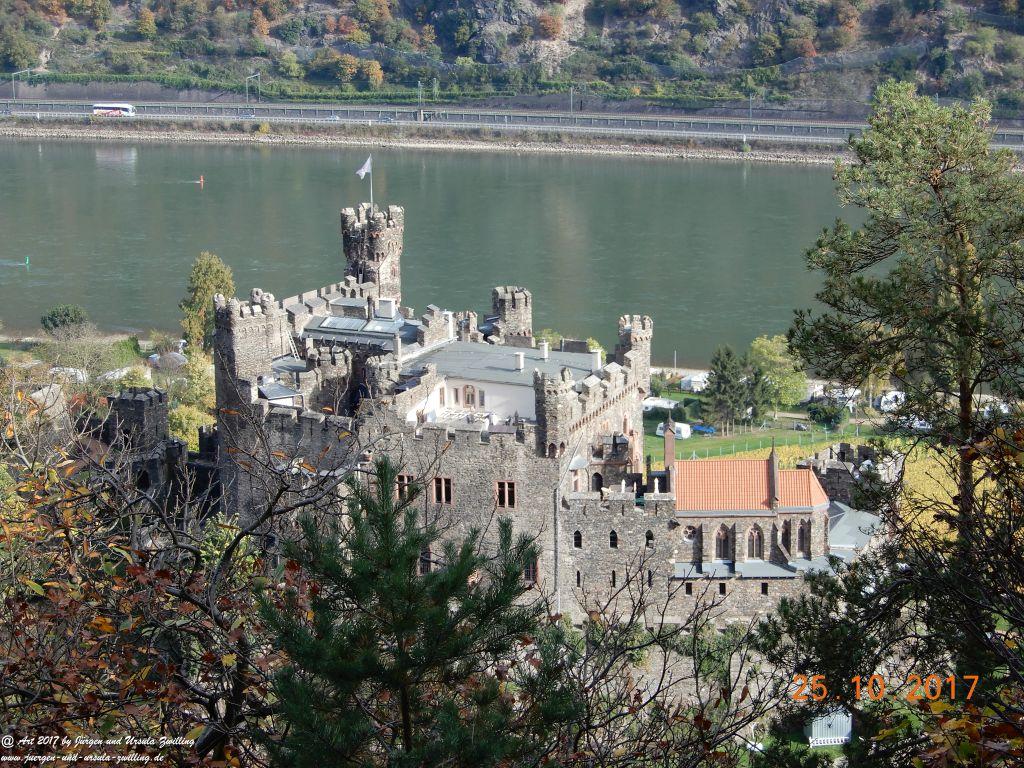 Philosophische Bildwanderung Rheinburgenweg - Trechtingshausen - Burg Reichenstein - Morgenbachtal - Eselspfad - Burg Rheinstein - Schweizerhaus - Trechtingshausen - Hunsrück