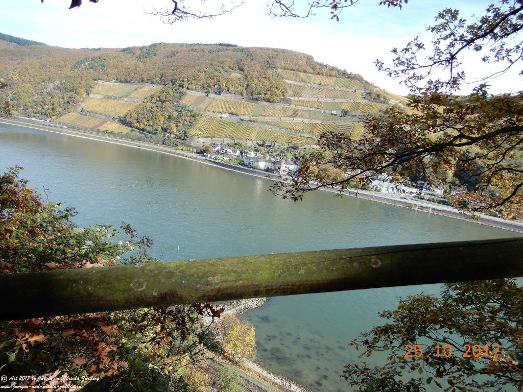 Philosophische Bildwanderung Rheinburgenweg - Trechtingshausen - Burg Reichenstein - Morgenbachtal - Eselspfad - Burg Rheinstein - Schweizerhaus - Trechtingshausen - Hunsrück