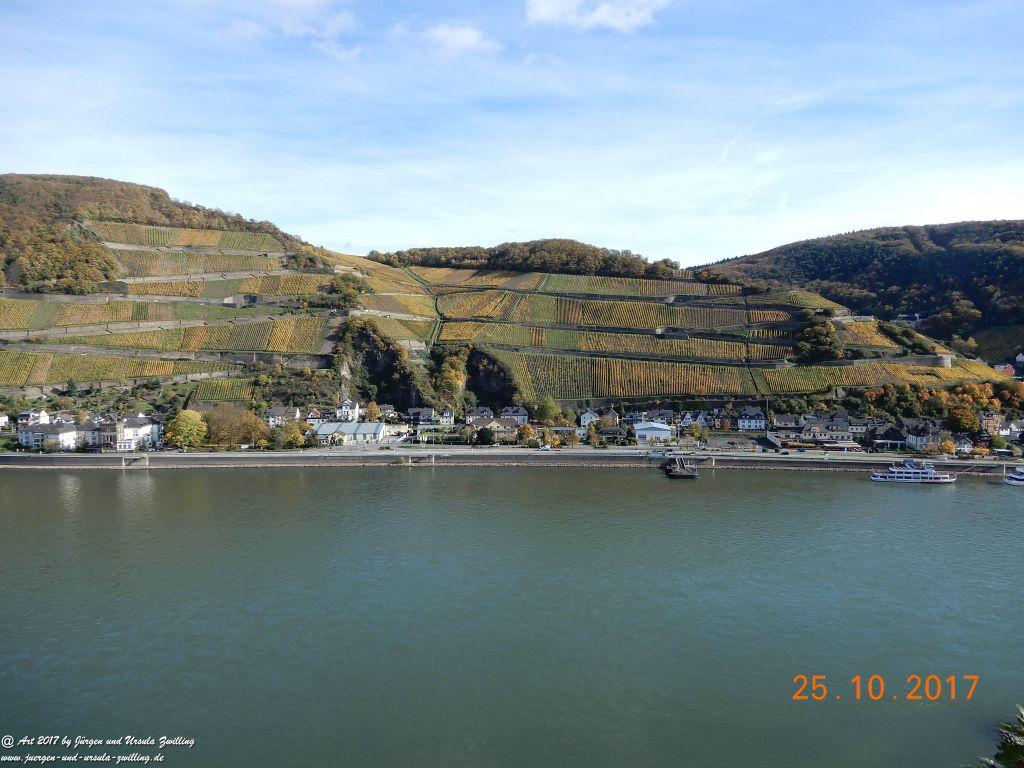 Philosophische Bildwanderung Rheinburgenweg - Trechtingshausen - Burg Reichenstein - Morgenbachtal - Eselspfad - Burg Rheinstein - Schweizerhaus - Trechtingshausen - Hunsrück