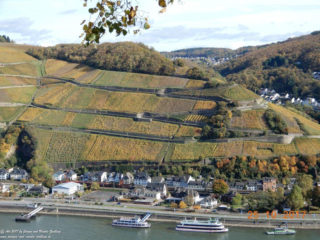 Philosophische Bildwanderung Rheinburgenweg - Trechtingshausen - Burg Reichenstein - Morgenbachtal - Eselspfad - Burg Rheinstein - Schweizerhaus - Trechtingshausen - Hunsrück