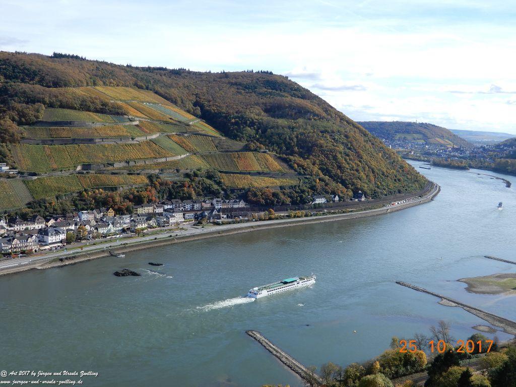 Philosophische Bildwanderung Rheinburgenweg - Trechtingshausen - Burg Reichenstein - Morgenbachtal - Eselspfad - Burg Rheinstein - Schweizerhaus - Trechtingshausen - Hunsrück