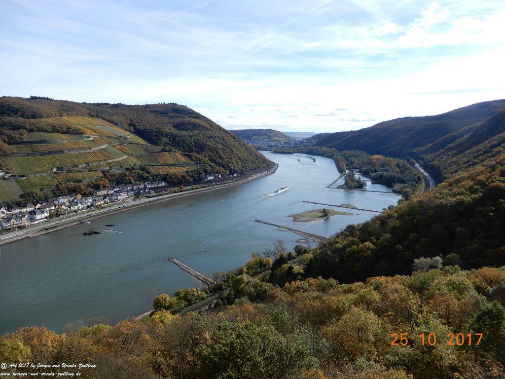 Philosophische Bildwanderung Rheinburgenweg - Trechtingshausen - Burg Reichenstein - Morgenbachtal - Eselspfad - Burg Rheinstein - Schweizerhaus - Trechtingshausen - Hunsrück