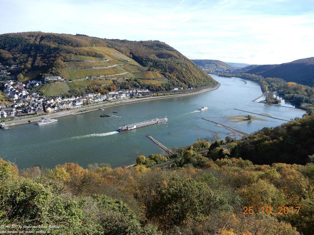 Philosophische Bildwanderung Rheinburgenweg - Trechtingshausen - Burg Reichenstein - Morgenbachtal - Eselspfad - Burg Rheinstein - Schweizerhaus - Trechtingshausen - Hunsrück