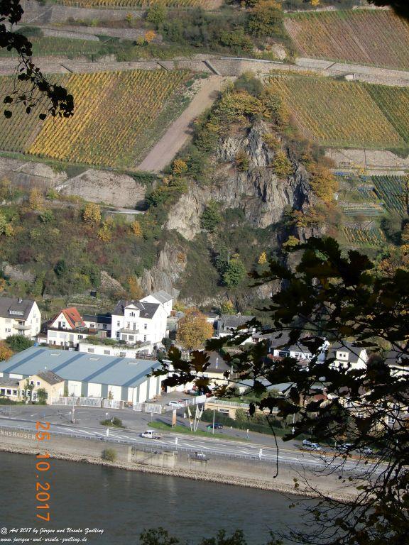 Philosophische Bildwanderung Rheinburgenweg - Trechtingshausen - Burg Reichenstein - Morgenbachtal - Eselspfad - Burg Rheinstein - Schweizerhaus - Trechtingshausen - Hunsrück