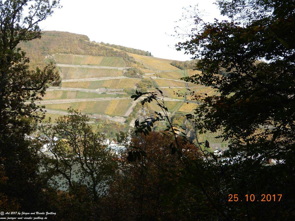 Philosophische Bildwanderung Rheinburgenweg - Trechtingshausen - Burg Reichenstein - Morgenbachtal - Eselspfad - Burg Rheinstein - Schweizerhaus - Trechtingshausen - Hunsrück