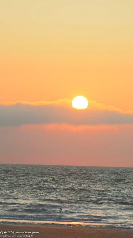 Sonnenuntergang in Ostende - Oostende Belgien - Nordsee