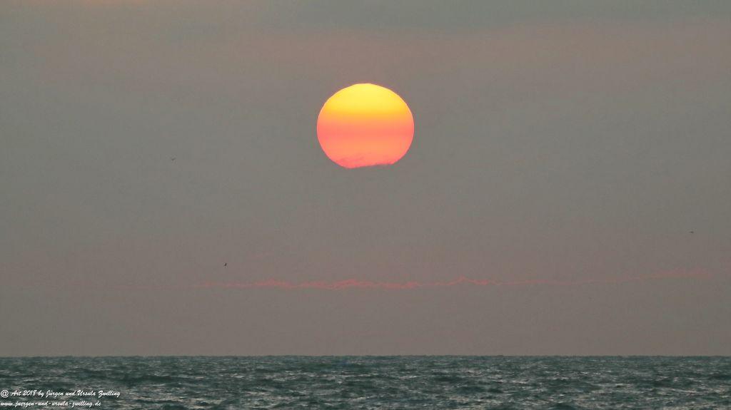 Sonnenuntergang in Ostende - Oostende Belgien - Nordsee