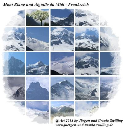 Mont Blanc und Aiguille du Midi - Frankreich