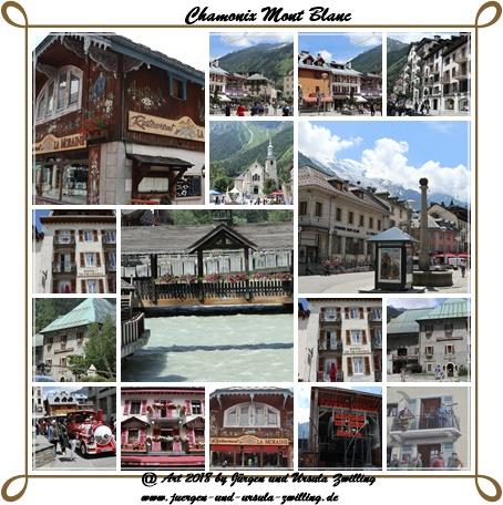 Philosophische Bildwanderung Les Bossons nach am Chamonix am Fuße des Mont Blanc und Aiguille du Midi - Frankfreich