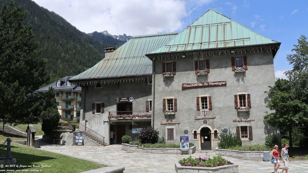 Philosophische Bildwanderung Les Bossons nach am Chamonix am Fuße des Mont Blanc und Aiguille du Midi - Frankfreich