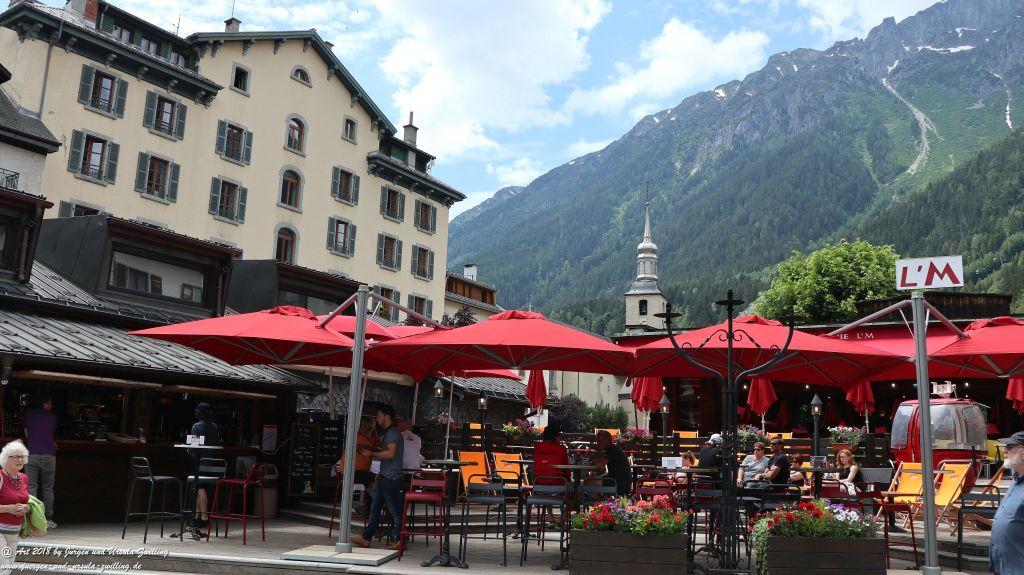 Philosophische Bildwanderung Les Bossons nach am Chamonix am Fuße des Mont Blanc und Aiguille du Midi - Frankfreich