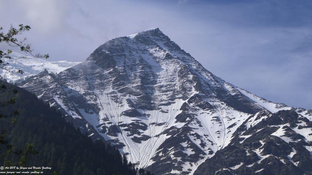 Philosophische Bildwanderung Les Bossons nach am Chamonix am Fuße des Mont Blanc und Aiguille du Midi - Frankfreich