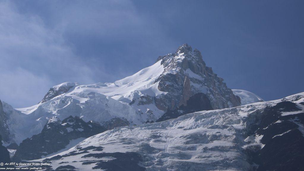 Philosophische Bildwanderung Les Bossons nach am Chamonix am Fuße des Mont Blanc und Aiguille du Midi - Frankfreich
