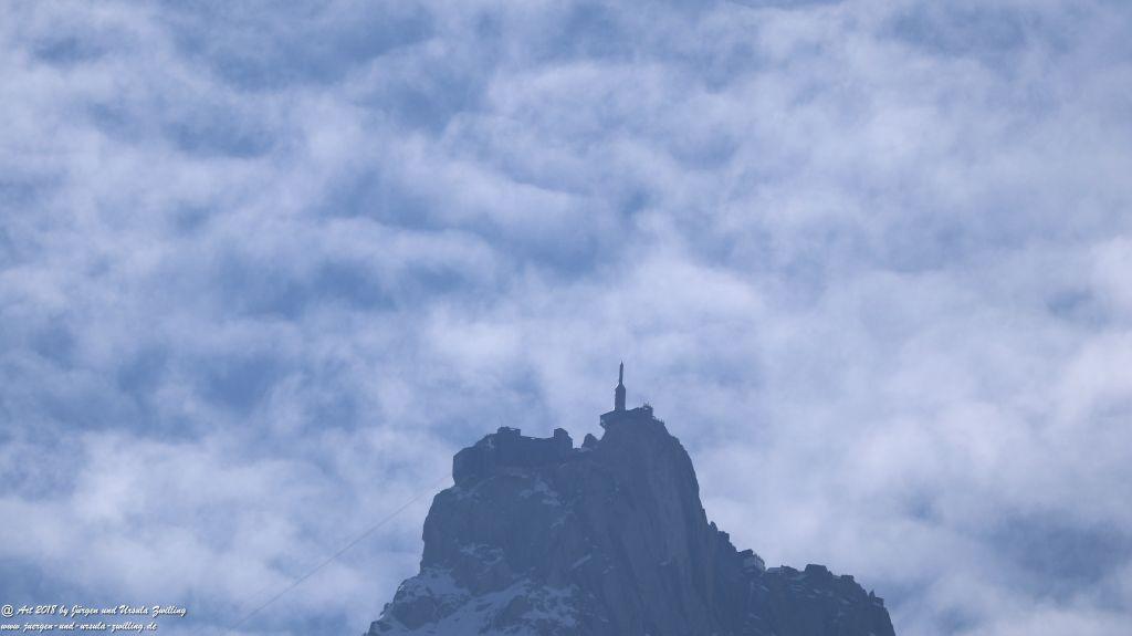 Philosophische Bildwanderung Les Bossons nach am Chamonix am Fuße des Mont Blanc und Aiguille du Midi - Frankfreich