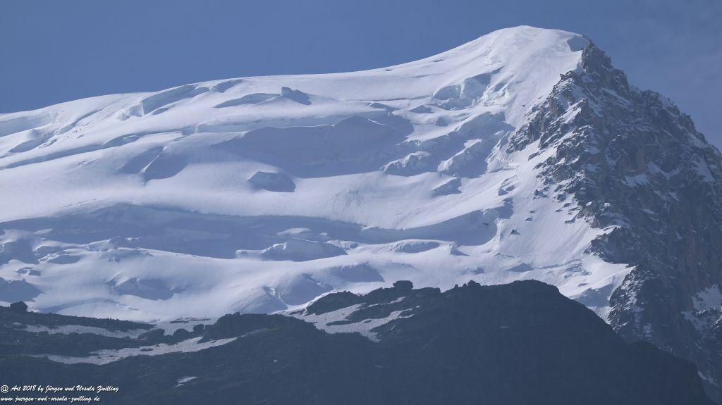 Philosophische Bildwanderung Les Bossons nach am Chamonix am Fuße des Mont Blanc und Aiguille du Midi - Frankfreich