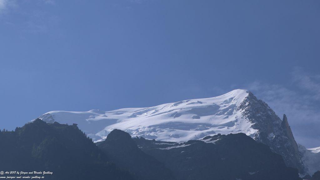 Philosophische Bildwanderung Les Bossons nach am Chamonix am Fuße des Mont Blanc und Aiguille du Midi - Frankfreich