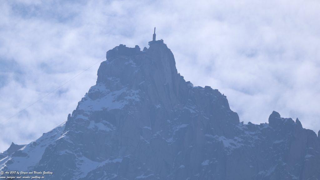 Philosophische Bildwanderung Les Bossons nach am Chamonix am Fuße des Mont Blanc und Aiguille du Midi - Frankfreich