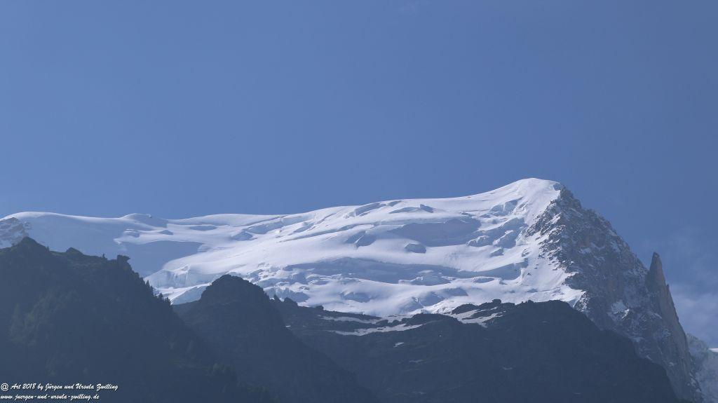 Philosophische Bildwanderung Les Bossons nach am Chamonix am Fuße des Mont Blanc und Aiguille du Midi - Frankfreich