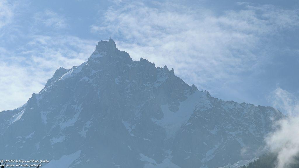 Philosophische Bildwanderung Les Bossons nach am Chamonix am Fuße des Mont Blanc und Aiguille du Midi - Frankfreich