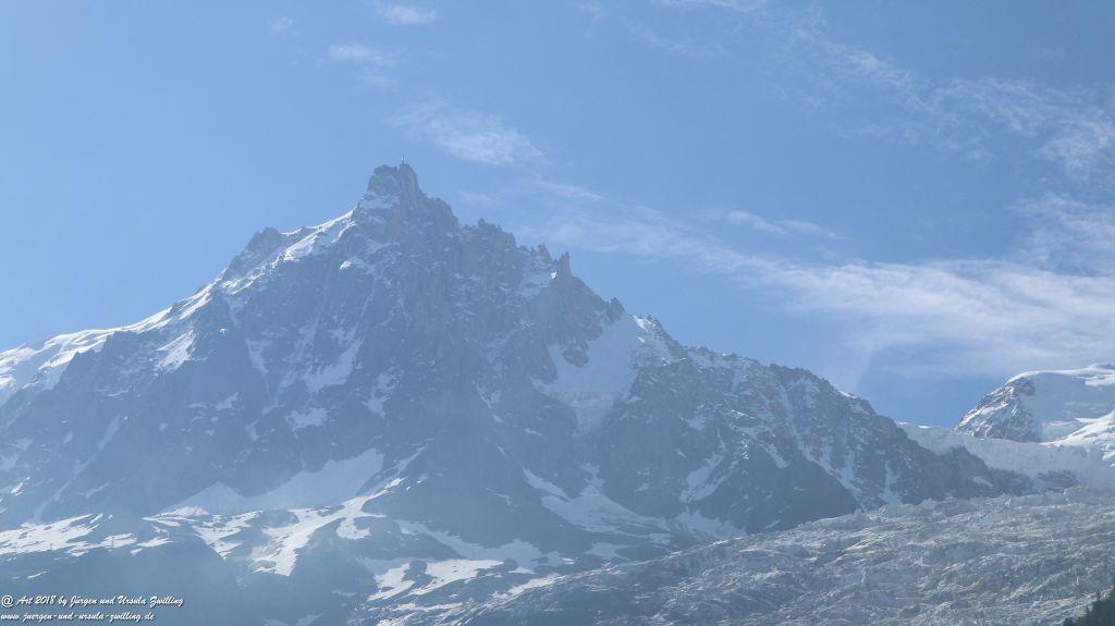 Philosophische Bildwanderung Les Bossons nach am Chamonix am Fuße des Mont Blanc und Aiguille du Midi - Frankfreich