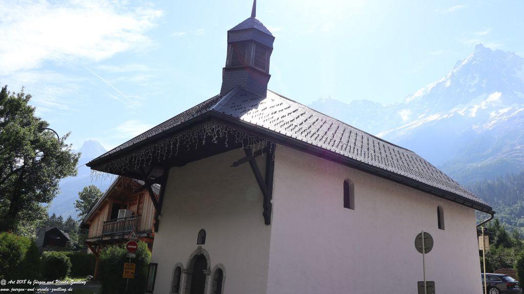 Philosophische Bildwanderung Les Bossons nach am Chamonix am Fuße des Mont Blanc und Aiguille du Midi - Frankfreich