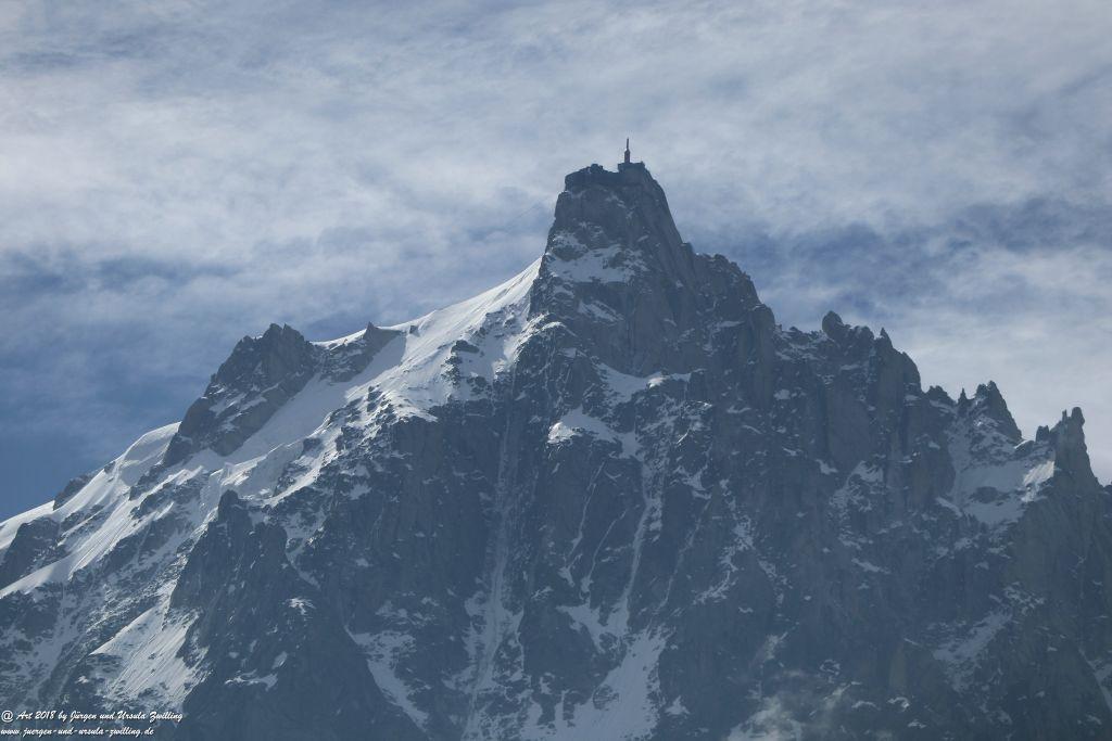Philosophische Bildwanderung Les Bossons nach am Chamonix am Fuße des Mont Blanc und Aiguille du Midi - Frankfreich