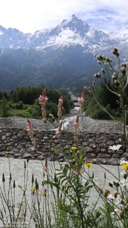 Philosophische Bildwanderung Les Bossons nach am Chamonix am Fuße des Mont Blanc und Aiguille du Midi - Frankfreich