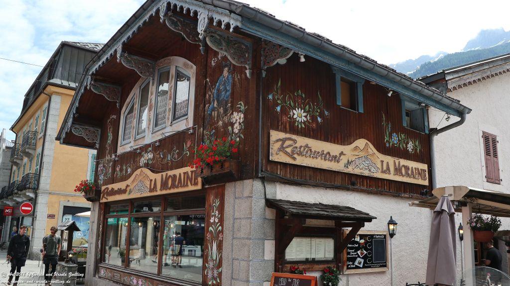 Philosophische Bildwanderung Les Bossons nach am Chamonix am Fuße des Mont Blanc und Aiguille du Midi - Frankfreich