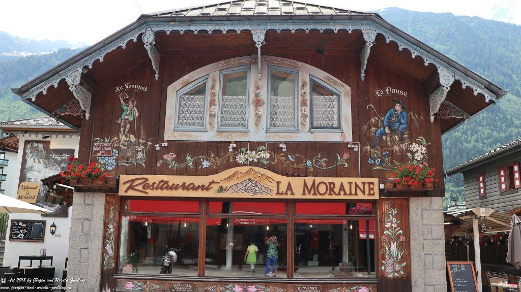 Philosophische Bildwanderung Les Bossons nach am Chamonix am Fuße des Mont Blanc und Aiguille du Midi - Frankfreich