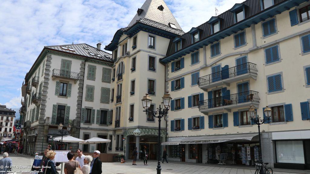 Philosophische Bildwanderung Les Bossons nach am Chamonix am Fuße des Mont Blanc und Aiguille du Midi - Frankfreich
