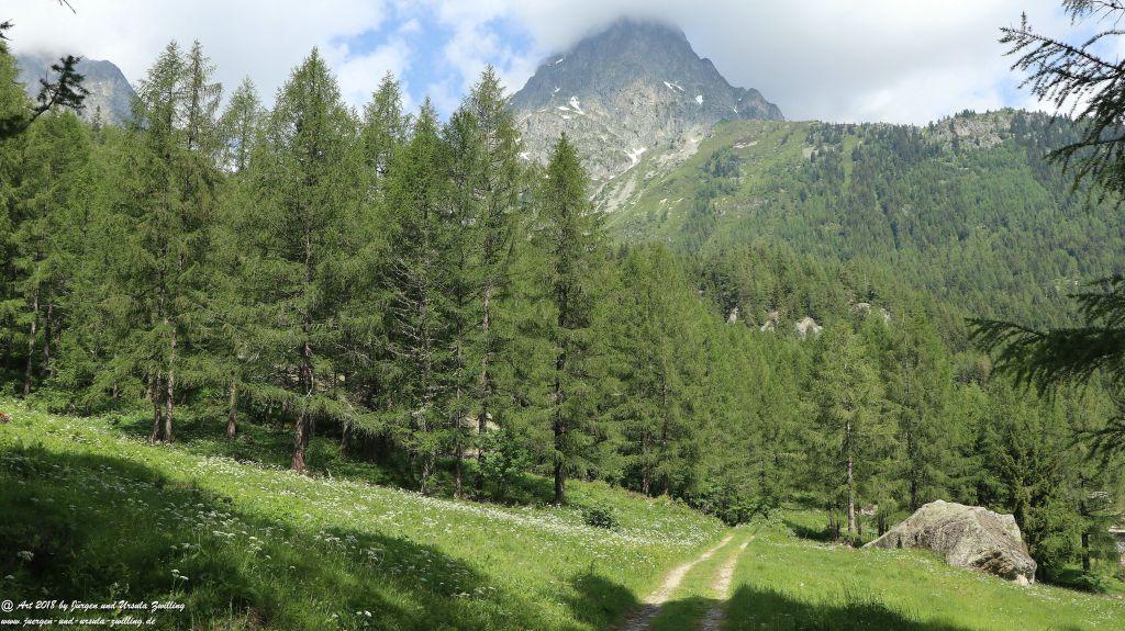 Philosophische Bildwanderung  Wassserfall Bérard  - Le Buet - Vallorcine Mont Blanc - Frankreich
