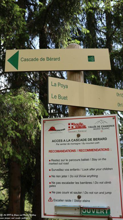 Philosophische Bildwanderung Wassserfall Bérard - Le Buet - Vallorcine Mont Blanc - Frankreich