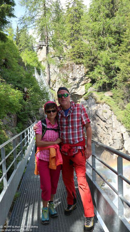 Philosophische Bildwanderung Wassserfall Bérard - Le Buet - Vallorcine Mont Blanc - Frankreich