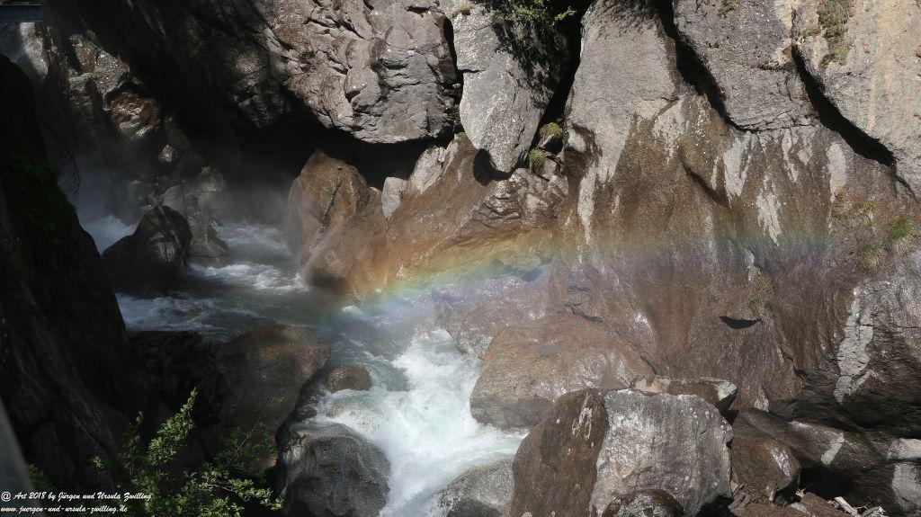 Philosophische Bildwanderung Wassserfall Bérard - Le Buet - Vallorcine Mont Blanc - Frankreich