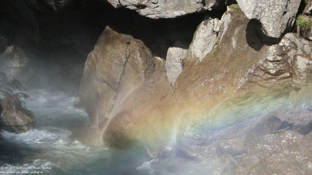 Philosophische Bildwanderung Wassserfall Bérard - Le Buet - Vallorcine Mont Blanc - Frankreich
