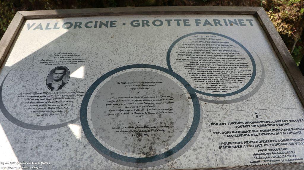 Philosophische Bildwanderung Wassserfall Bérard - Le Buet - Vallorcine Mont Blanc - Frankreich