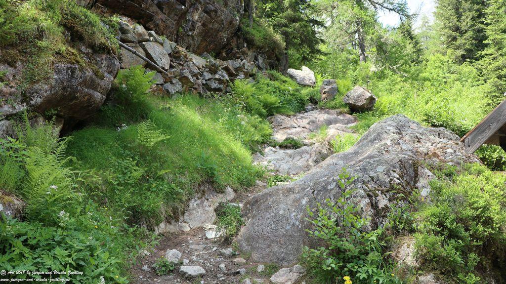 Philosophische Bildwanderung Wassserfall Bérard - Le Buet - Vallorcine Mont Blanc - Frankreich