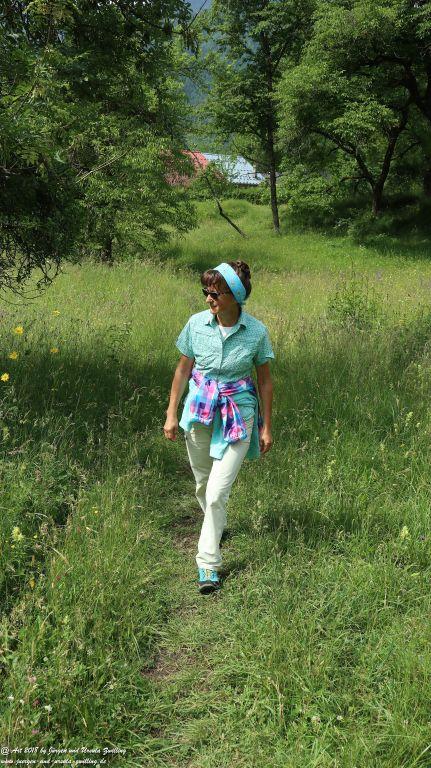 Philosophische Bildwanderung Gorges de la Diosaz -Wasserfall - Servoz Mont-Blanc - Frankreich