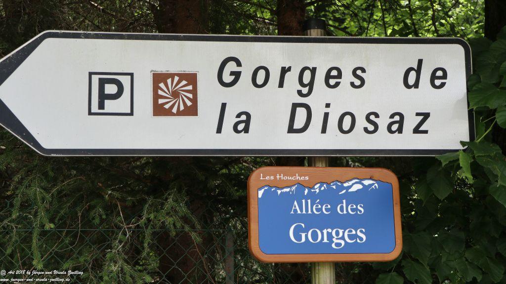 Philosophische Bildwanderung Gorges de la Diosaz -Wasserfall - Servoz Mont-Blanc - Frankreich