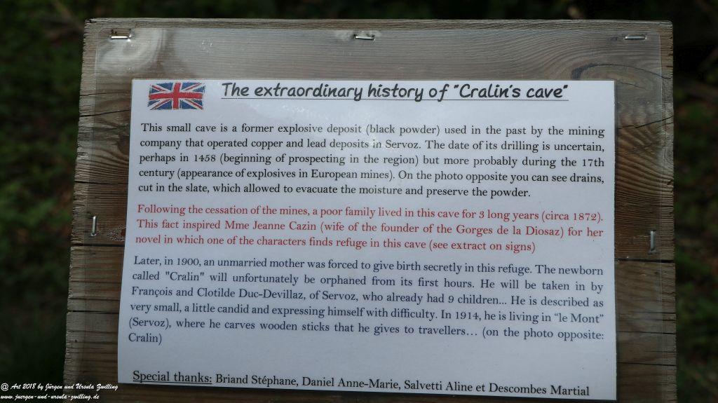 Philosophische Bildwanderung Gorges de la Diosaz -Wasserfall - Servoz Mont-Blanc - Frankreich