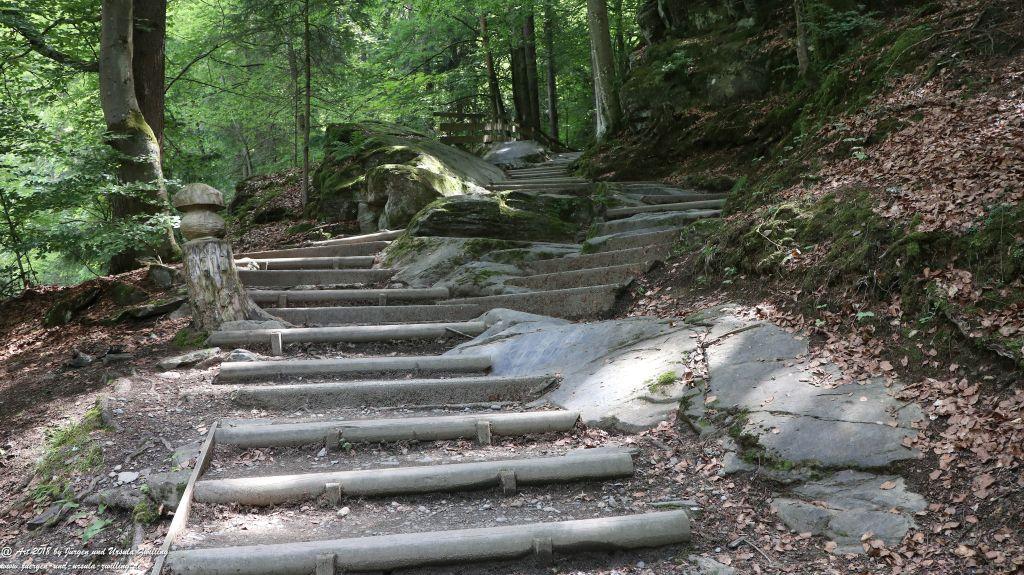 Philosophische Bildwanderung Gorges de la Diosaz -Wasserfall - Servoz Mont-Blanc - Frankreich