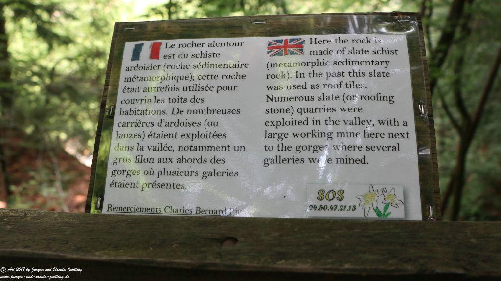 Philosophische Bildwanderung Gorges de la Diosaz -Wasserfall - Servoz Mont-Blanc - Frankreich