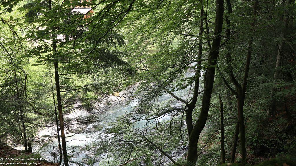 Philosophische Bildwanderung Gorges de la Diosaz -Wasserfall - Servoz Mont-Blanc - Frankreich