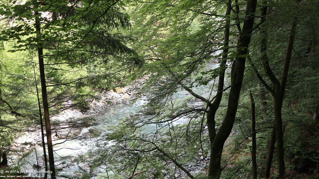 Philosophische Bildwanderung Gorges de la Diosaz -Wasserfall - Servoz Mont-Blanc - Frankreich