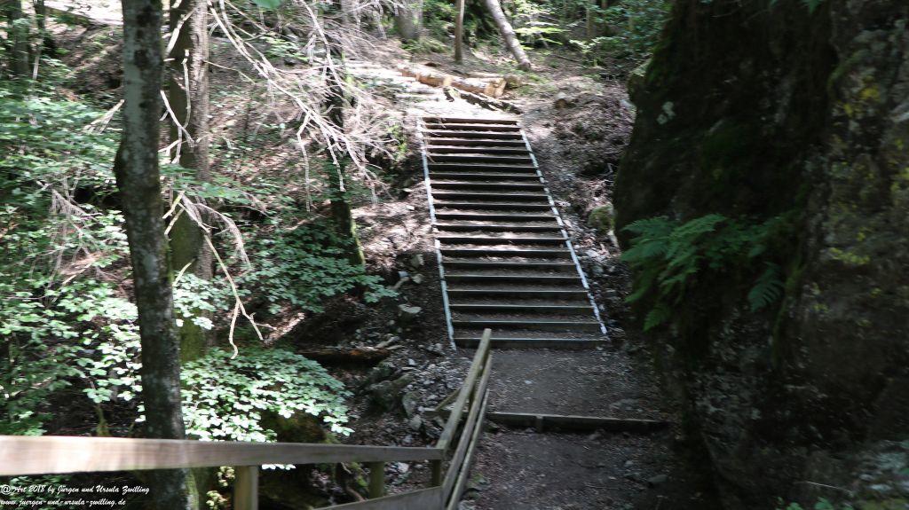 Philosophische Bildwanderung Gorges de la Diosaz -Wasserfall - Servoz Mont-Blanc - Frankreich