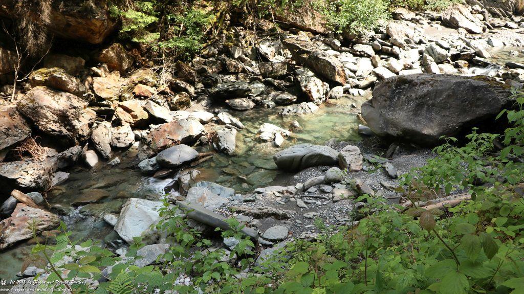 Philosophische Bildwanderung Gorges de la Diosaz -Wasserfall - Servoz Mont-Blanc - Frankreich