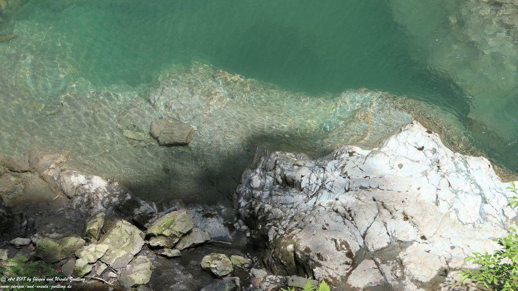 Philosophische Bildwanderung Gorges de la Diosaz -Wasserfall - Servoz Mont-Blanc - Frankreich